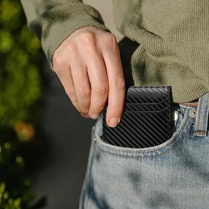 SENDEFN Wallet for Men RFID Blocking Bifold Leather Credit Card Holder