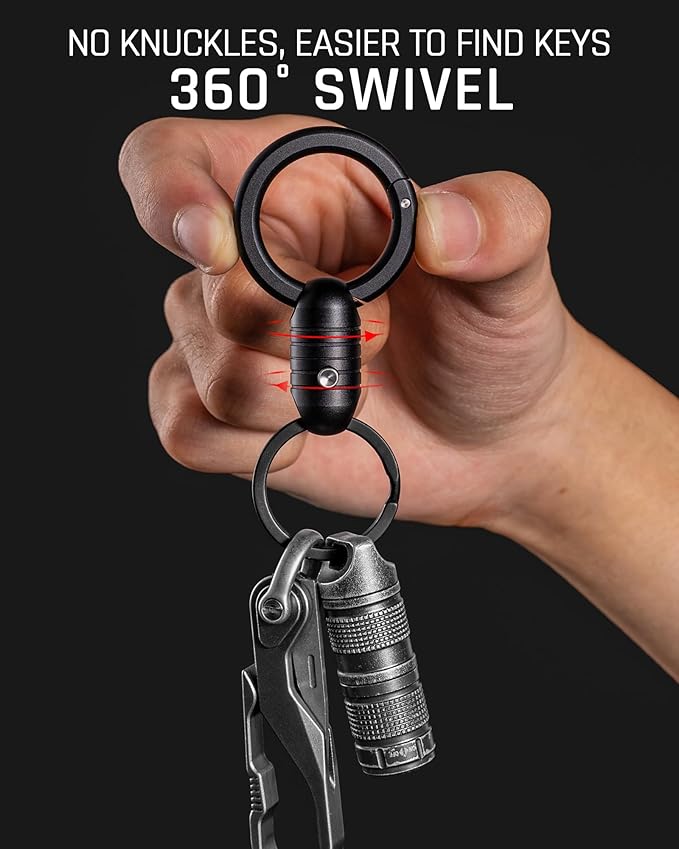 TISUR Quick Release Keychain, Magnetic Key Holder Keyring Connector, Detachable Key Chain Rings for Men Women Car Keys