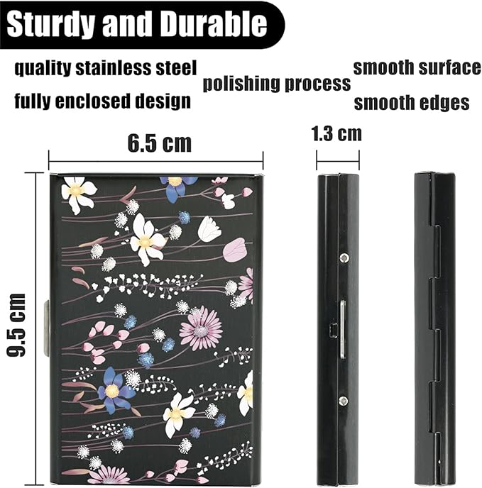 BONSYL® Credit Card Holder, RFID Blocking Slim Metal Credit Card Wallet, with Card Slots, for Women and Men. | RFID Blocking, Slim, 6 Card Slots
