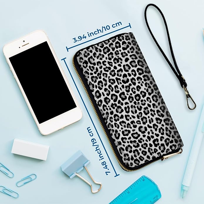 Wristlet Wallet for Women, RFID Blocking Phone Wallet, Large Capacity Zip Around Clutch, Fits iPhone 15 Pro Max, Travel Organizer Purse