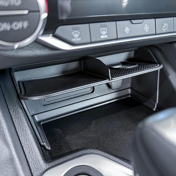 TACOBRO Center Console Tray Compatible with Nissan Sentra 2020 2021 2022 2023 2024 2025 Accessories Armrest Box Insert Organizer Secondary Storage Compartment ABS Material