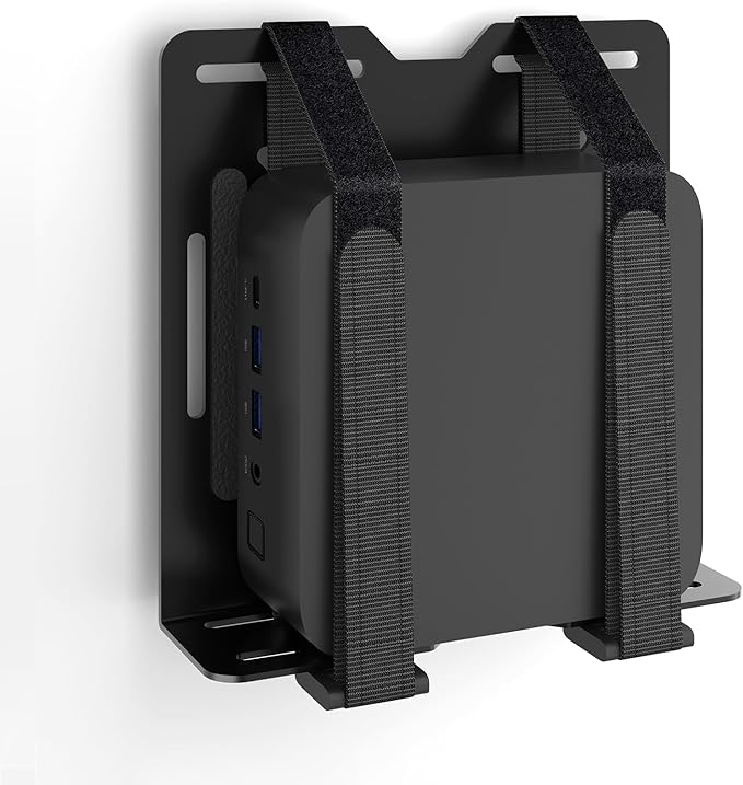 Mini PC Mount for GMKtec, Wall and VESA Mount for GMKtec G3/PLUS, G5, G9, M2 Pro, M3/Plus, M5 PLUS, M6, M7/ Pro, K1, K2, K3 Pro, K6, K7, K7P, K8/ PLUS, K10, K11 Adjustable Mini PC Mount with Screws