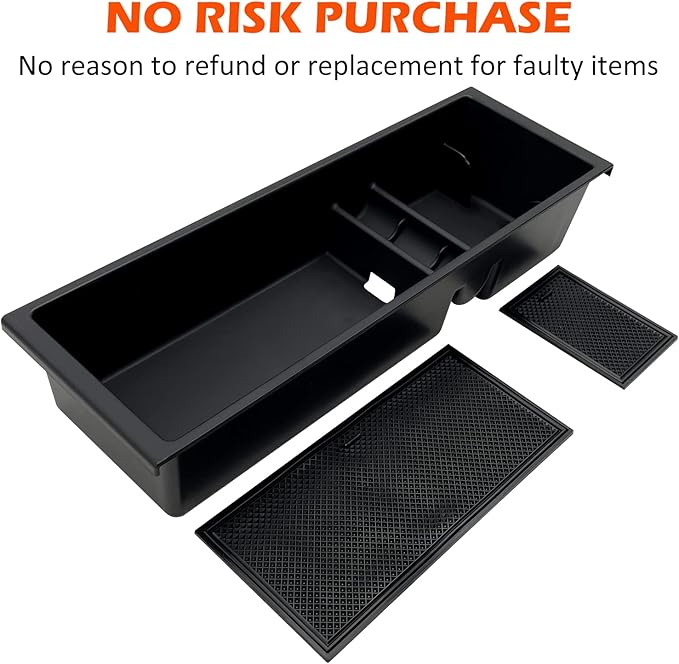 JOJOMARK Compatible with F150 2021 2022 2023 2024 2025, F150 Lightning 2022-2025 Accessories Center Console Tray Organizer Armrest Box Secondary Storage