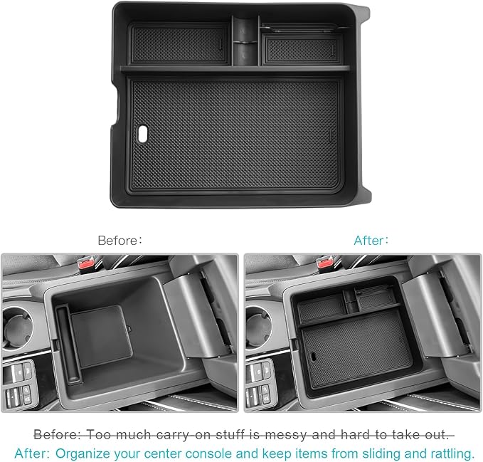 CDEFG Center Console Organizer for 2026 Honda Passport (RTL/TrailSport Elite/TrailSport) Accessories, 2026 Honda Passport Middle Console Organizer Armrest Storage Box