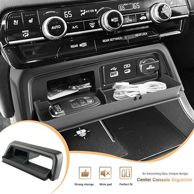YEE PIN 2026 Passport Center Console Organizer Coin Tray for 2026 Honda Passport Center Console Tray Middle Console Storage Insert Dash Cubby Organizer for 2026 Honda Passport Accessories