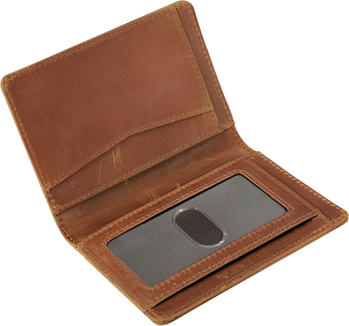 RFID Blocking Slim Wallet for Men | Thin Bifold Credit Card Holder Wallet | Mens Wallet Slim Business Card Case | Minimalist Front Pocket wallet with Gift Box