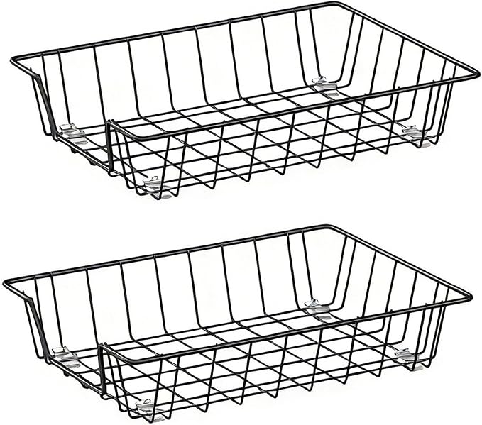 Gawerk Letter Desk Tray Organizer, A4 File Tray Magazine Files Storage Basket Organizer Bin (2)