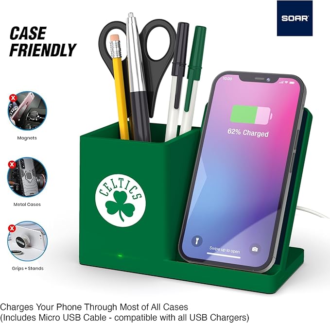 ?ŽSOAR Wireless Charger and Desktop Organizer