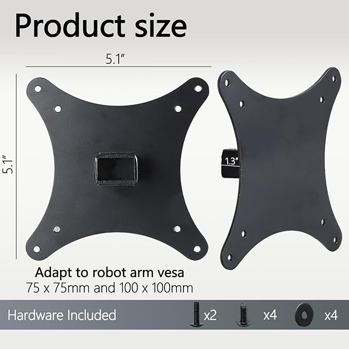 VESA Adapter Compatible with AOC 22" 24" 27" Monitor (Fits 22B1H, 22B1HS, 24B1H, 24B1XH, 27B1H) 75x75 to 100x100 Wall Mount