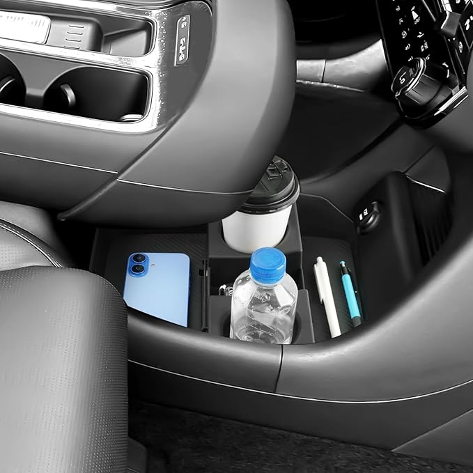 (3Pack) 2026 Palisade Center Console Organizer for Hyundai Palisade (Only fit Calligraphy)(Lower&Console Organizer Double-Layer), Durable ABS Plastic Console Tray 2026 Palisade Accessories