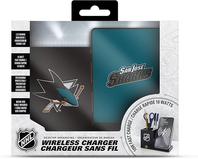 SOAR NHL Wireless Charger and Desktop Organizer