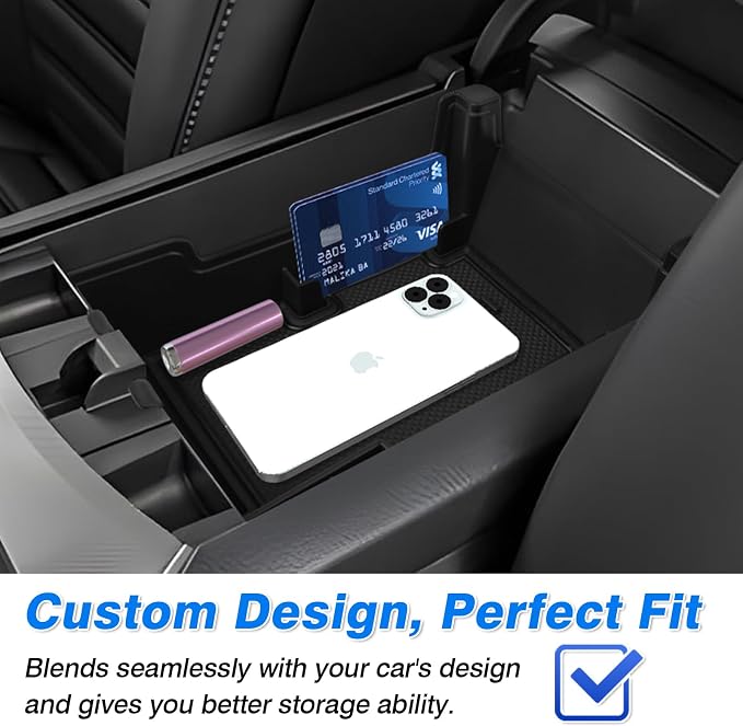 Karltys 3PCS Center Console Organizer Tray Front Door Side Storage Box for 2021-2025 2026 Ford Edge, Middle Console Armrest Organizer and Front Door Handle Insert Pockets (3PCS)
