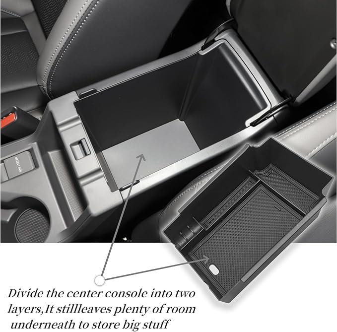Vesul Compatible with Subaru Crosstrek Impreza 2024 2025 Center Console Armrest Storage Box ABS Tray Insert Organizer Glove Pallet Phone Holder