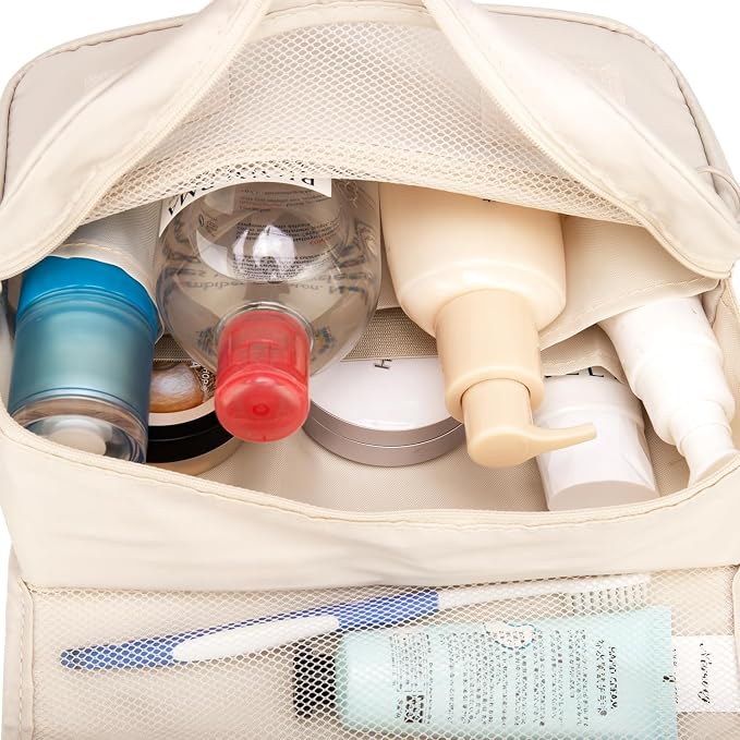 Narwey Small Hanging Travel Toiletry Bag for Women, Travel Bag for Toiletries, Makeup Bag Organizer Make Up Bags Cosmetic Bags for Girls
