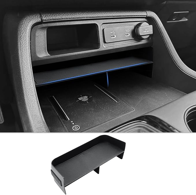 CDEFG 2023 2024 2025 2026 Pilot Center Console Organizer Tray for 2023-2026 Honda Pilot/2024-2026 Passport Accessories Middle Console Storage Box(Divider)