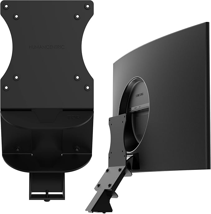 HumanCentric VESA Mount Adapter Compatible with Samsung Curved Monitors 32" CF397 and Samsung 24" CRG5, VESA Adapter Mounts Monitor to VESA Stand, Arm, or Desk Mount, Does Not Work with 27" Monitor