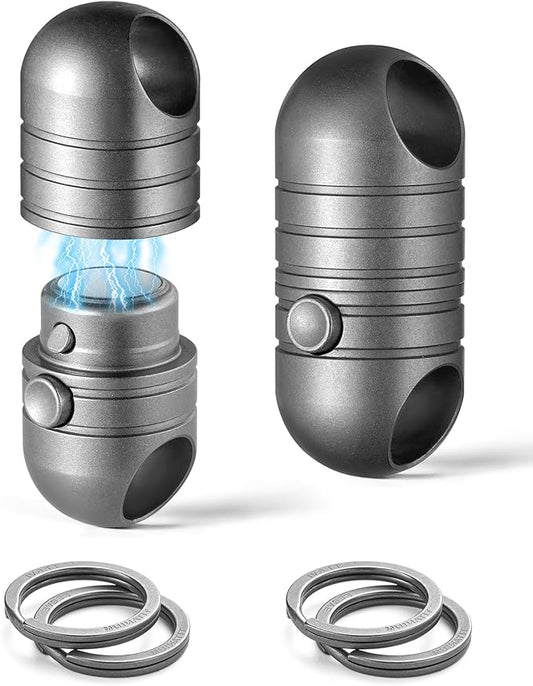 TISUR Magnetic Quick Release Keychain,Titanium Detachable Key Chain Rings Holder Connector for Men Car Keys