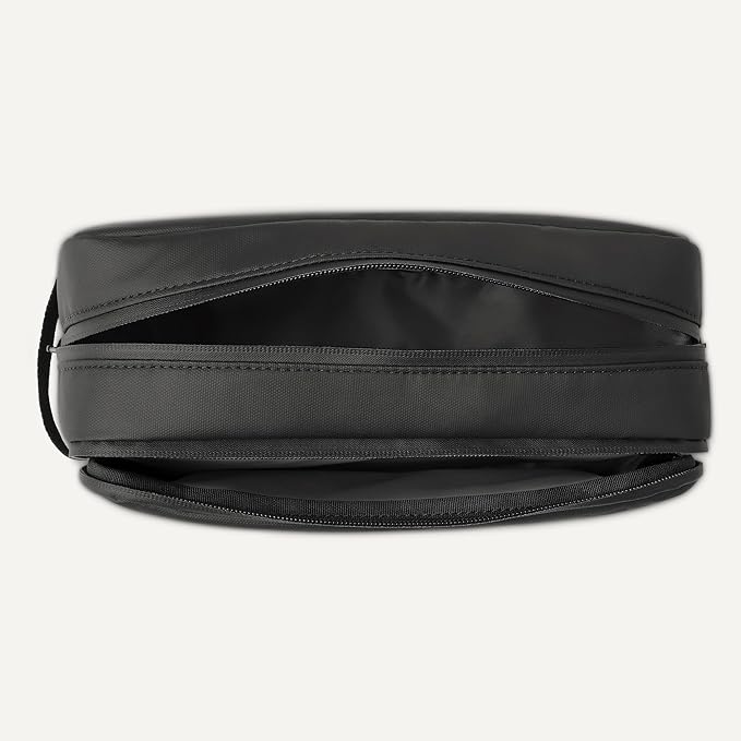 Amazon Essentials Large Travel Cosmetic Bag, Dopp Kit, Shaving Bag, Black