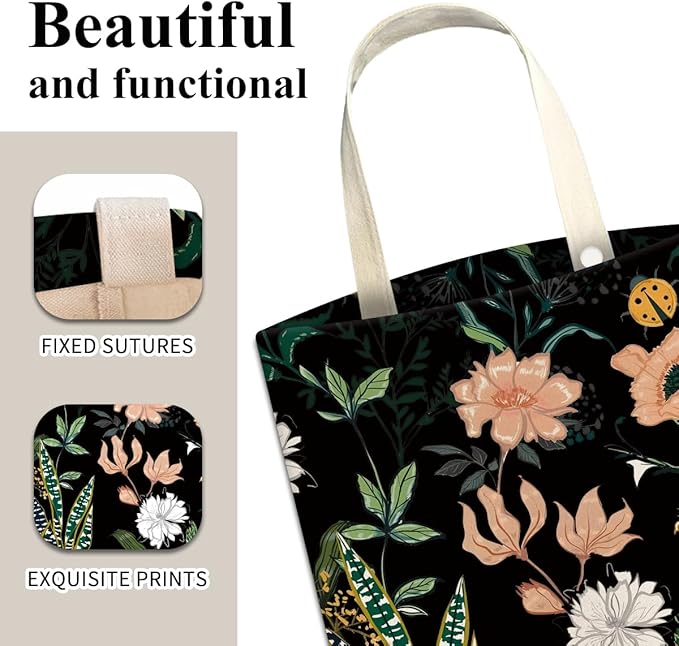 Car Trash Can, Cute Car Trash Bag, Hanging Car Organizer and Storage Bag, Trash Bin for Car Accessories, Vehicle, Travelling, Camping Cute Dark Flower