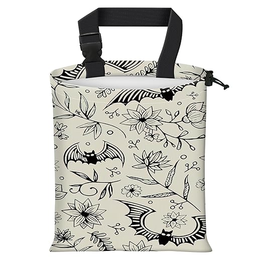 Car Trash Bag Large Hanging Can for Back of Seat, Cute Waterproof Car Garbage Bag for Vehicle, Travelling, Outdoor Cute Bat