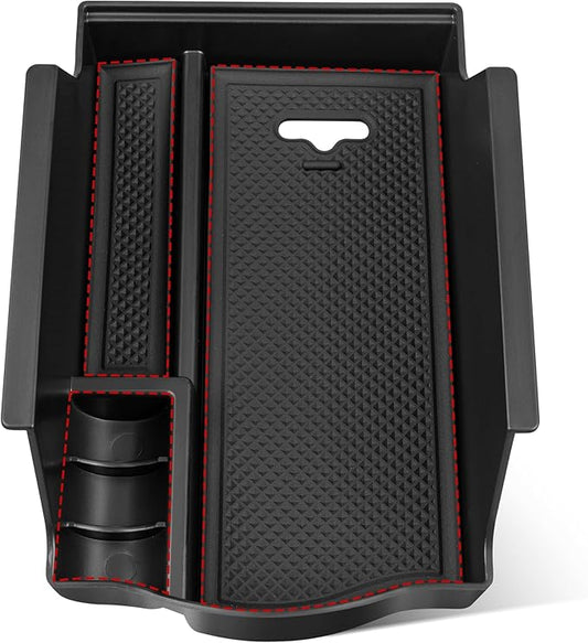 RED WOLF Armrest Storage Container Insert Organizer Secondary Glove Box Center Console Tray For Lexus CT CT 200h 2011-2017