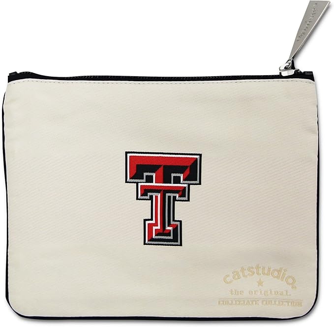 catstudio Texas Tech University Collegiate Zipper Pouch Purse | Holds Your Phone, Coins, Pencils, Makeup, Dog Treats, & Tech Tools