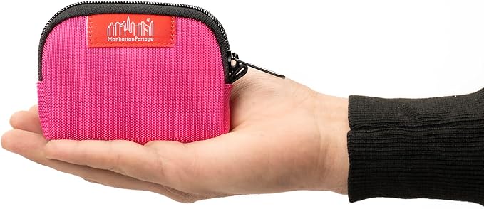 Manhattan Portage Coin Purse With Zipper Closure Pouch Eclectic Colors Credit Card ID Card Jewelry Keys Water Resistant Gift 1000D CORDURA® Everyday Carry