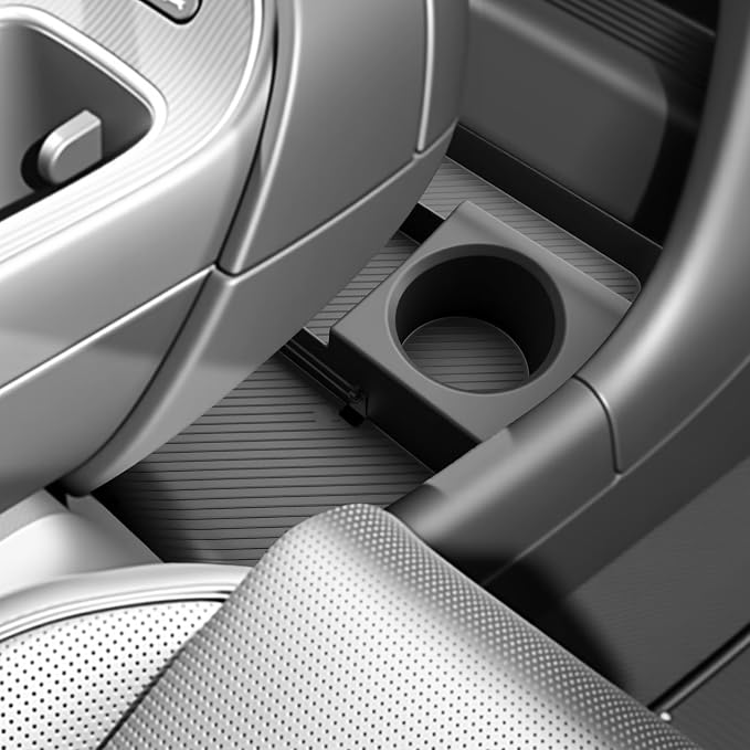 SKTU for 2026 Hyundai Palisade Center Console Organizer for 2026+ Hyundai Palisade Lower Console Tray Hyundai Palisade 2026 Accessories Under Console Tray with Cup Holder