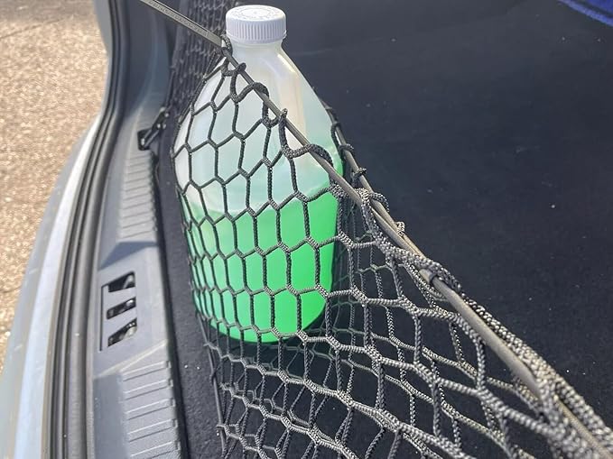 Rear Trunk Organizer Cargo Net for Ford Edge 2007–2024 – Envelope Style Cargo Net for SUV – Premium Mesh Elastic Car Trunk Organizer Vehicle Carrier Storage – Compatible with Edge