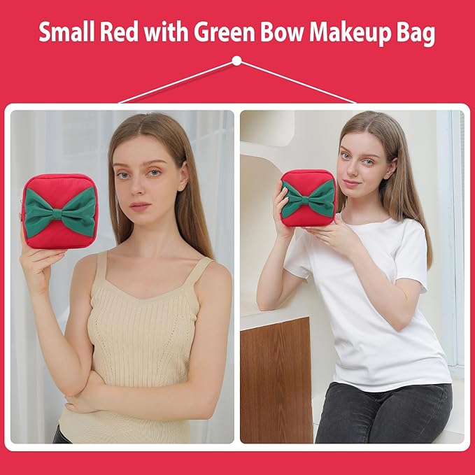 Travel Essentials Makeup Bag for Women Water-resistant Toiletry Organizer Nylon Cosmetic Pouch Preppy Stuff