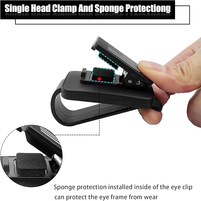 Sunglass Holder for Car Visor, Multi-Function Ticket Card Clip Upgrade Metal Flag Personality Modeling for Car SUV Truck, American Flag Ticket Card Glasses Clip(Black)