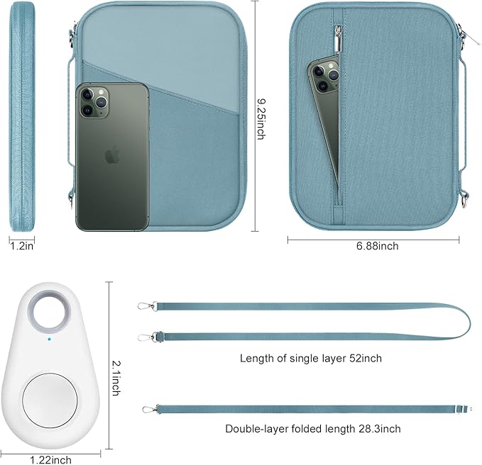 EcoVision Family Passport Holder for Travel with RFID Blocking, Traveling Essentials Organizer Pouch Bag, Light Passport Wallet for Travel Must Haves Accessories for Women Men