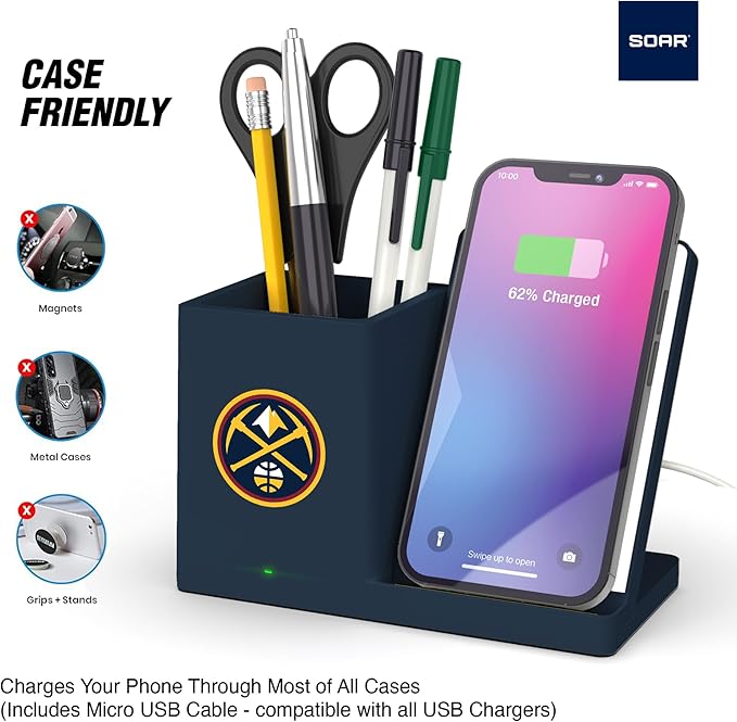 ?ŽSOAR Wireless Charger and Desktop Organizer