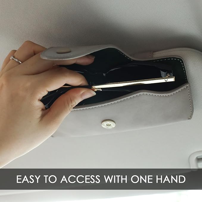 Sunglass Holder for Car Visor Glasses Case Non-Slip Clip Universal for Sunglasses Eyeglasses Car Interior Accessory
