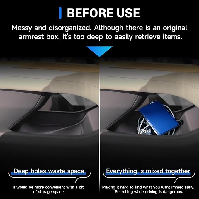 SXCY for 2026 Lexus ES Center Console Organizer for 2026 Lexus ES Accessories Under Console Tray for 2026 Lexus ES TPE Under Console Storage Organizer