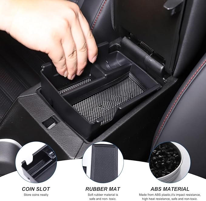 TOYCIDFG Center Console Armrest Box Organizer Tray Insert Compatible with Alfa Romeo Tonale, Car Interior Organization Accessories