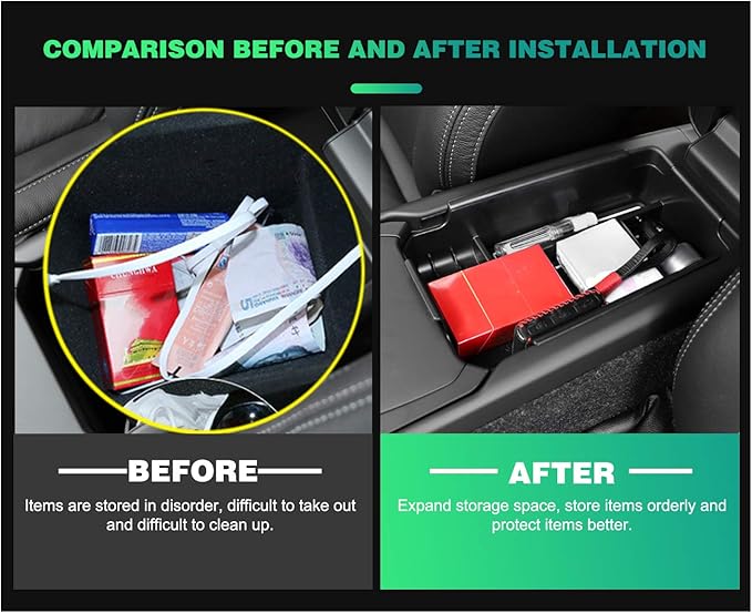 SHAOHAO for 2025 2026 Volvo XC40 Center Console Organizer, for 2018 2019 2020 2021 2022 2023 2024 2025 2026 Volvo XC40 Console Organizer Tray Insert Storage Box Tray 2024 2025 2026 XC40 Accessories