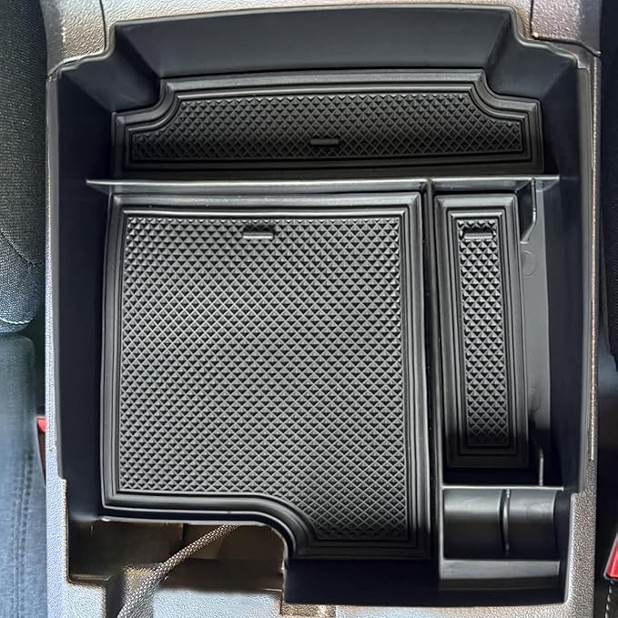 for Ford Bronco 2025 4-DOORS ONLY Interior Accessories Center Consoles Tray Organizer Armrest Storage Box Insert Container ABS Holder Cover (For 2025 Bronco 4-Doors ONLY)