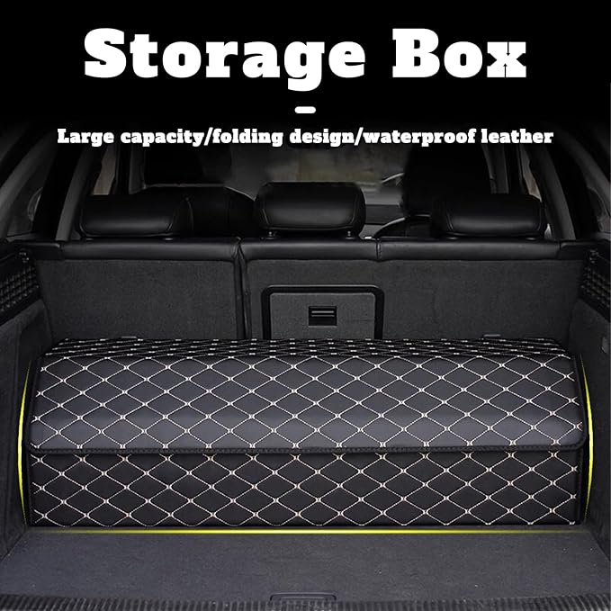 Car Trunk Organizer for Genesis GV60 - Custom Fit,Large Space Outdoor Trunk Organizer with Leather,4-Layer Cover,All-Season Use For Genesis GV60 2023-2025