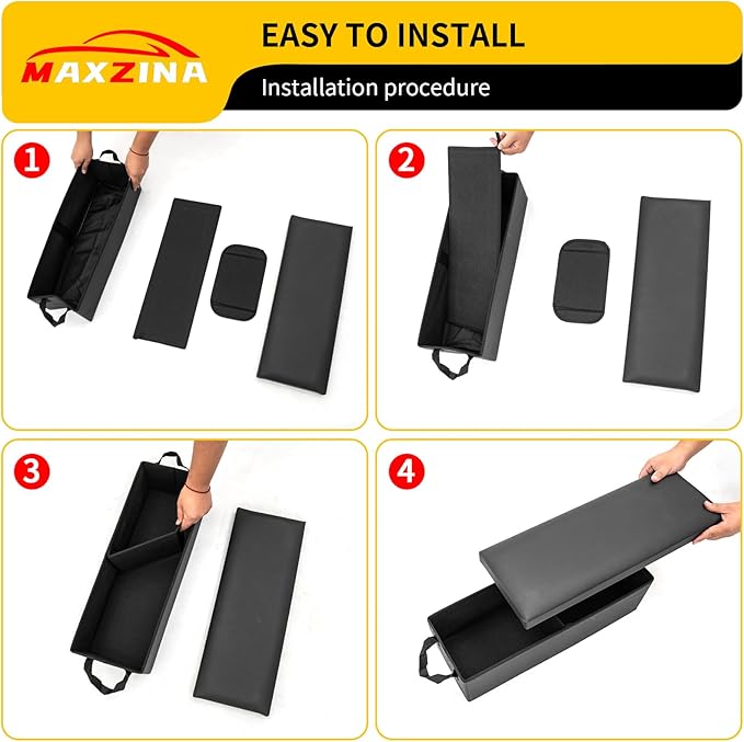 Seat Aisle Storage Box Compatible with 2021-2026 Kia Sorento Rear Console Organizer Foldable Backseat 2nd Row Kids Toys Travel Storage Bin for 2025 Sorento 6 Seats Accessories