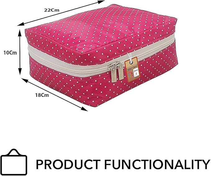 atorakushon Travel Makeup Train Case Cosmetic Organizer Portable Artist Storage Bag Zipper Pouch with Adjustable Divider for Women Girls Gifts Water-Resistant Daily Storage Organzier (Pink)