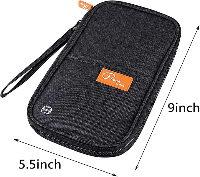 VanFn RFID Travel Passport Wallet, Family Passport Holder, Trip Document Organizer P.Travel Series