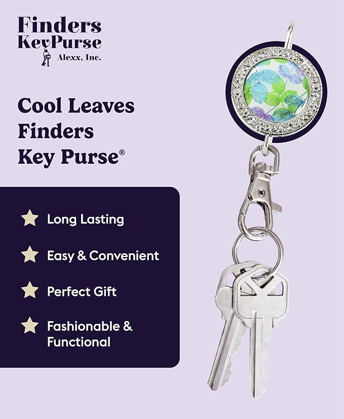 Women’s Bag Charm Key Finder, Car Keychain Hook, Cute Purse Organizer & Tote Bag Accessories, Gifts for Mom - Bling