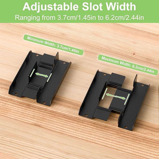 Universal Mini PC Desk Stand for Dell HP Lenovo Adjustable Vertical Desk Stand for Dell OptiPlex MFF 7050 7060 Lenovo ThinkCentre M910Q M700 HP EliteDesk 800 Mini PC Desk Mount Holder