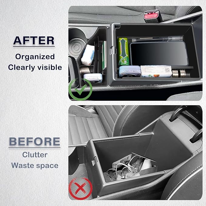 Center Console Organizer Compatible with Kia Sportage NQ5 Hybrid 2023-2025 2026 Armrest Storage Box Middle Console Tray Interior Accessories-Hybrid Edition with Electronic Transmission ONLY