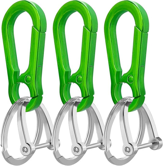 Zinc Alloy Key Chain 3 Packs Keychain Keyring Organizer Key Ring Holder Clip for Men and Women