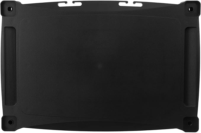 Kantek Wide Deluxe Two-Level Monitor Stand With Drawer, 20" X 13.25" X 3" To 6.5", Black, Supports 50 Lbs