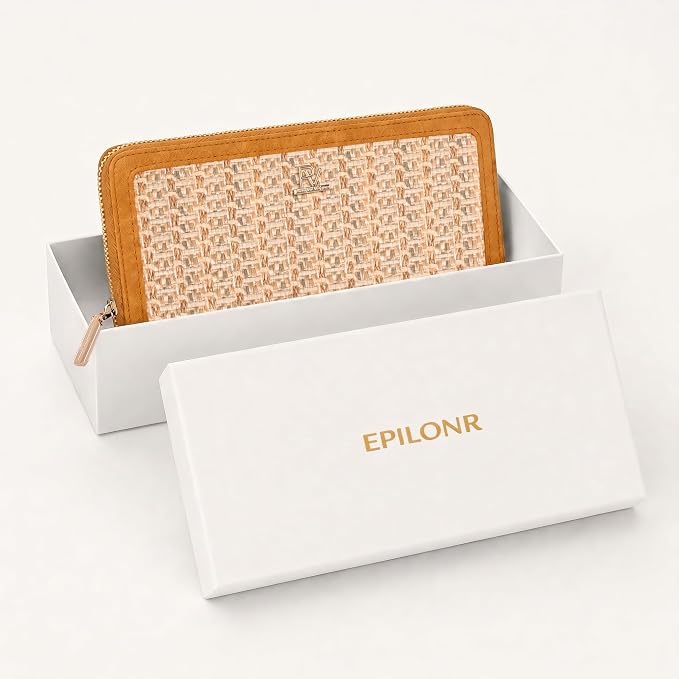 Clutch Wallet For Women, Leather RFID Blocking Wallet Women Large Capacity Credit Card Holder, Womens Billfolds and Wallets Gifts for Women Birthday, Ladies Wallet with Phone Holder, Zip Around