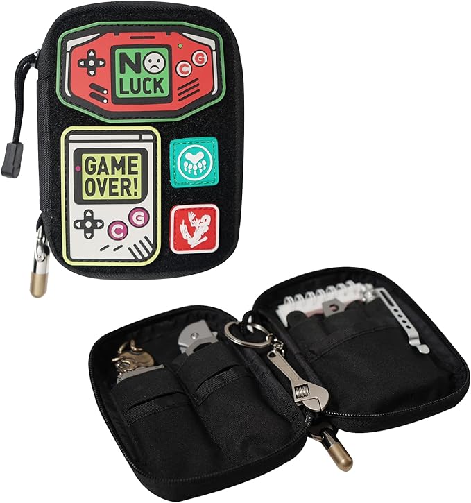 Mighty Pouch EDC Organizer - Nylon EDC Pocket Pouch with Hook and Loop Closure
