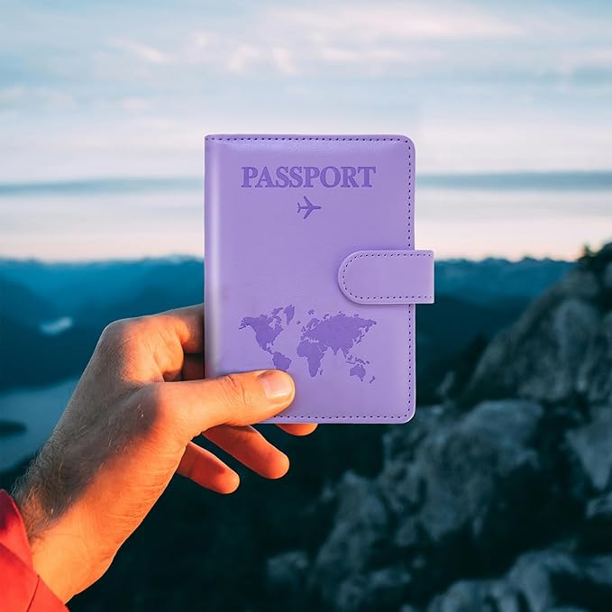Passport Holder for Travel Women and Men RFID Passport Holder with Card Slots Holder Passport Case Passport cover Passport Wallet Travel Essentials and Accessories